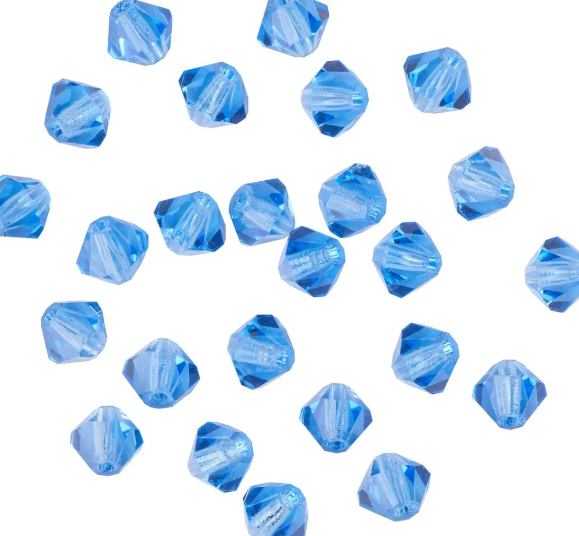 New PRACHT Glasschliffglitzerperlen, 4 mm