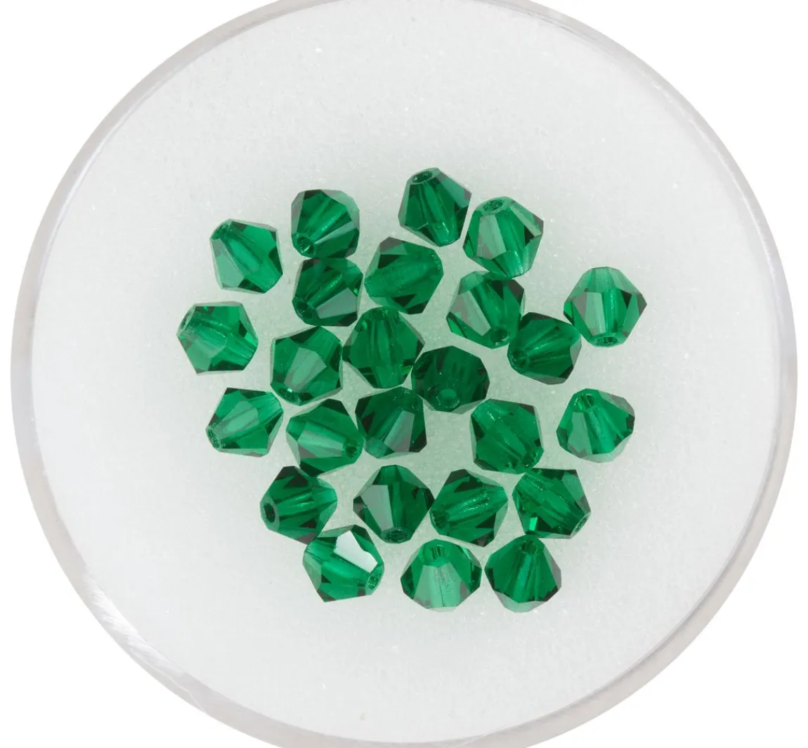 New PRACHT Glasschliffglitzerperlen, 4 mm
