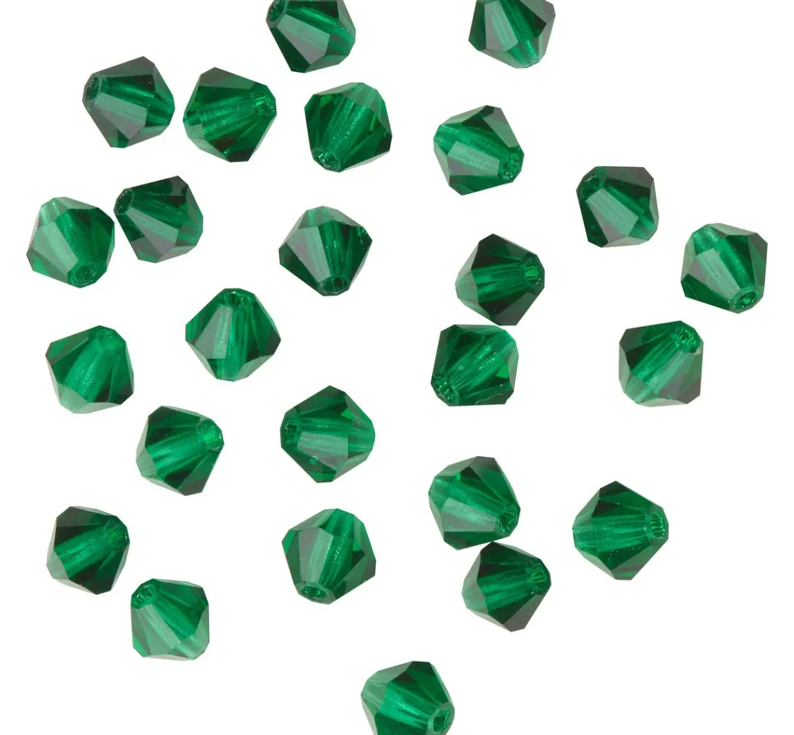 New PRACHT Glasschliffglitzerperlen, 4 mm