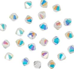 New PRACHT Glasschliffglitzerperlen, 4 mm