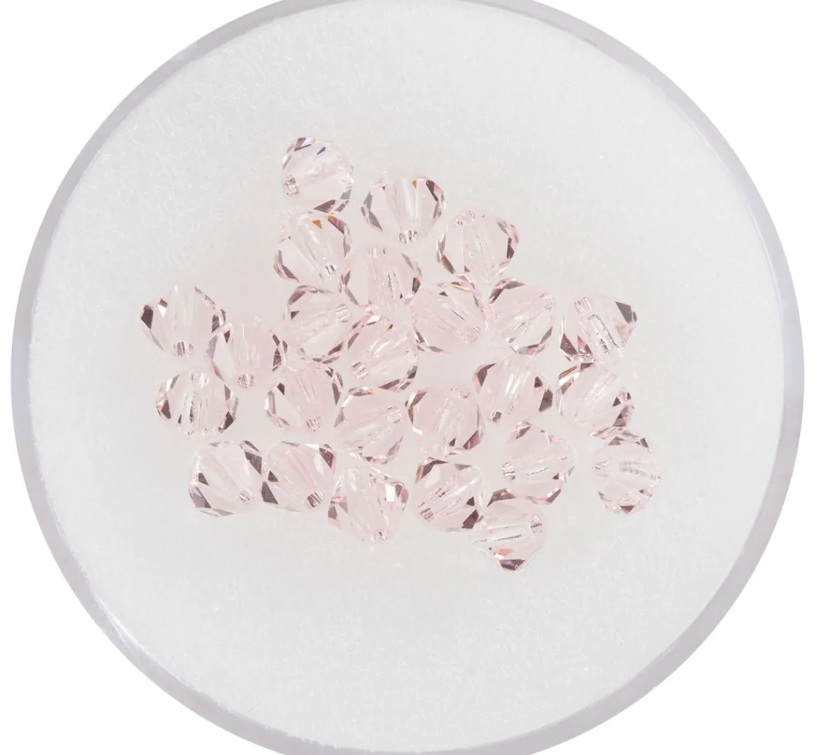 New PRACHT Glasschliffglitzerperlen, 4 mm