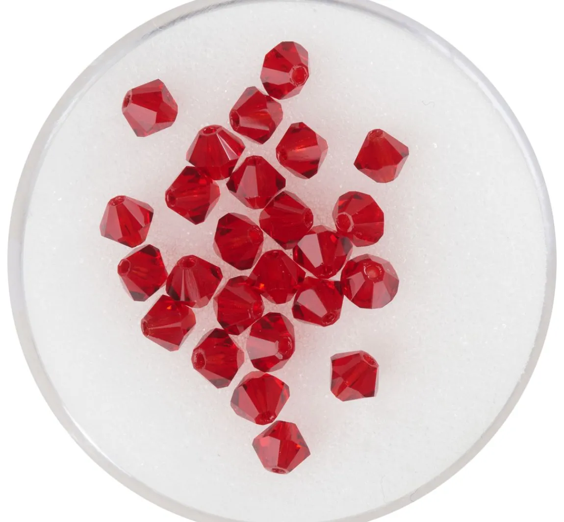 New PRACHT Glasschliffglitzerperlen, 4 mm