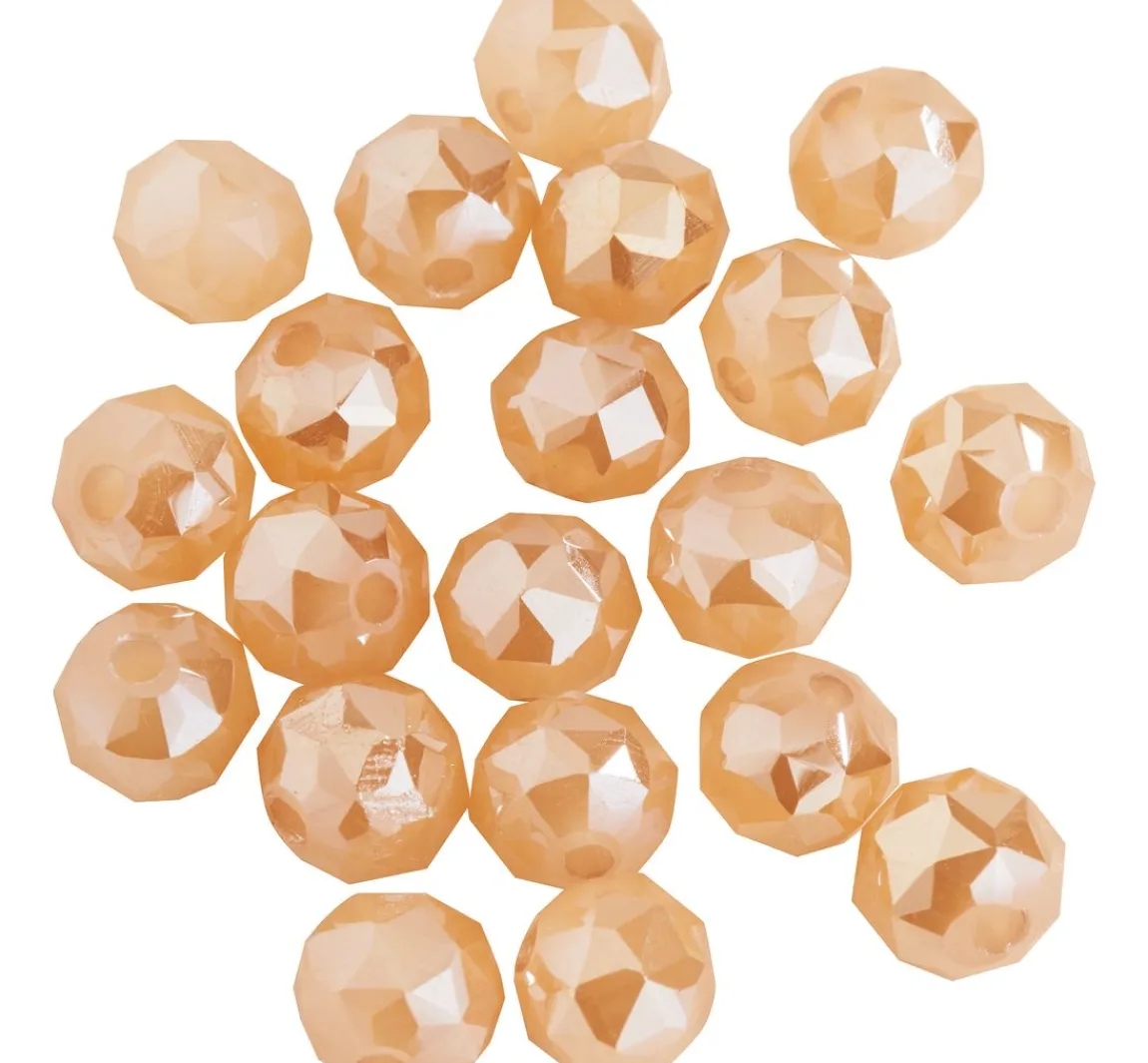 Online PRACHT Glasschliffperle Rund, 6 mm