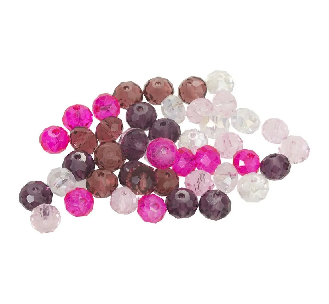 Clearance PRACHT Glasschliffperlen, 8 mm, 45 Stück