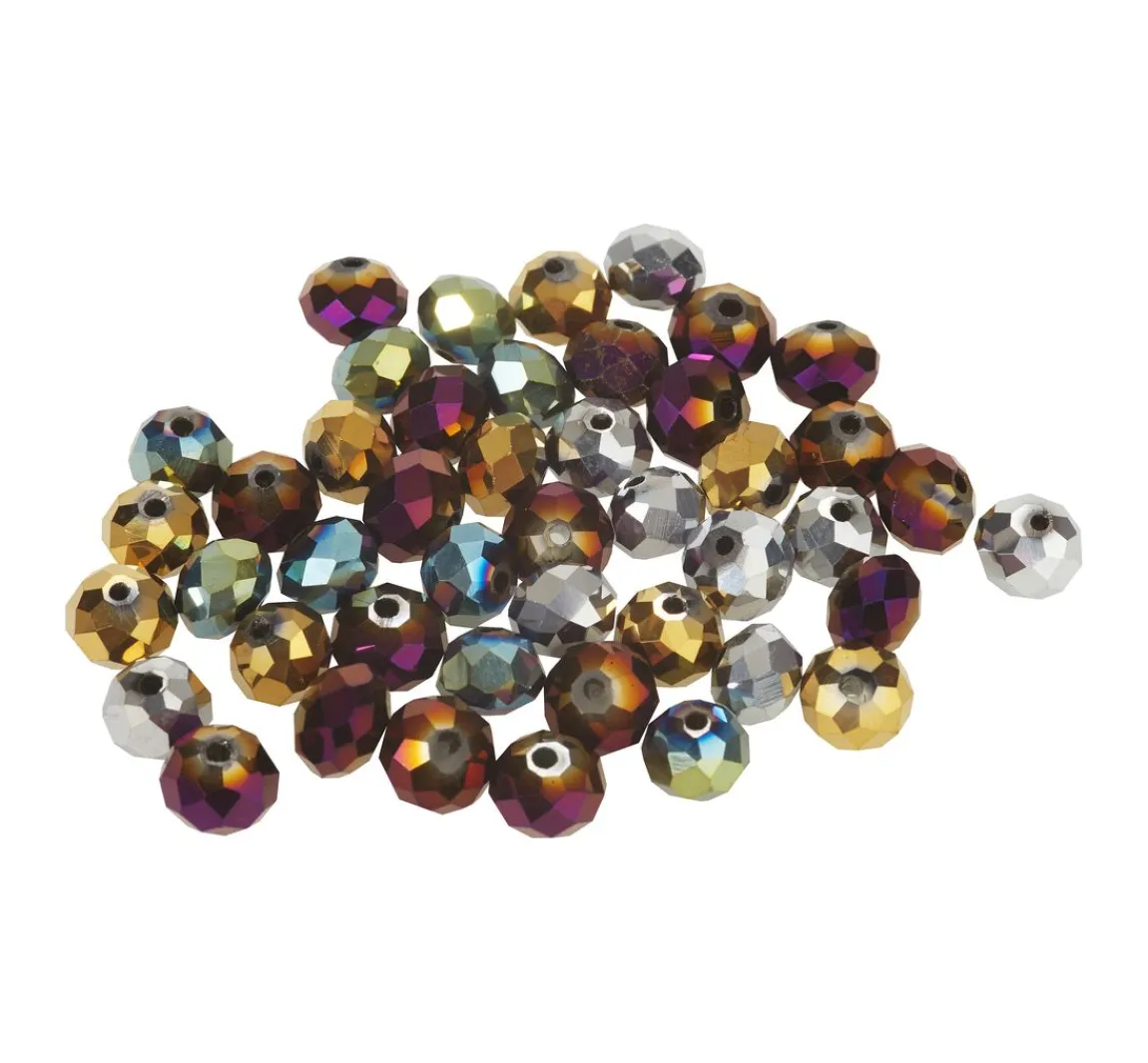 Clearance PRACHT Glasschliffperlen, 8 mm, 45 Stück