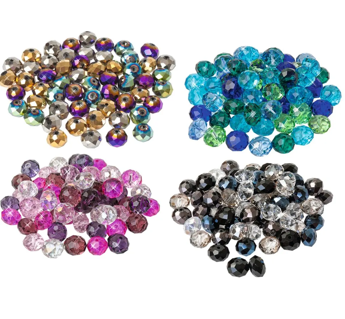 Sale PRACHT Glasschliffperlen, 10 mm, 35 Stück