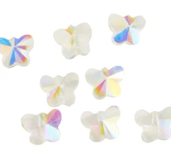 Clearance PRACHT Glasschliffperlen Schmetterlinge