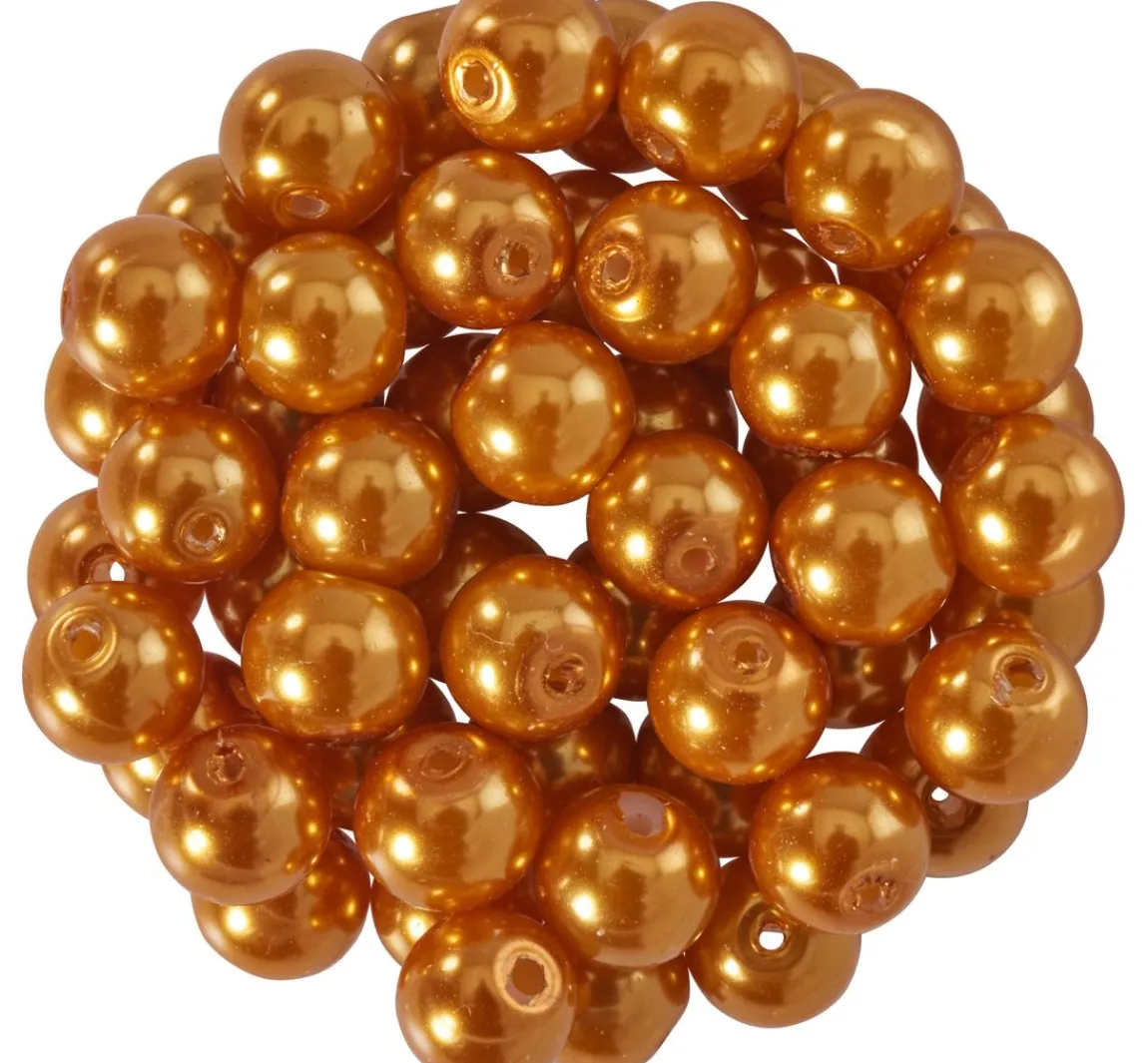 Sale PRACHT Glaswachsperlen, Ø 6 mm, 55 Stück