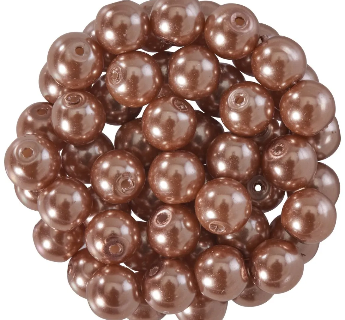 Sale PRACHT Glaswachsperlen, Ø 6 mm, 55 Stück