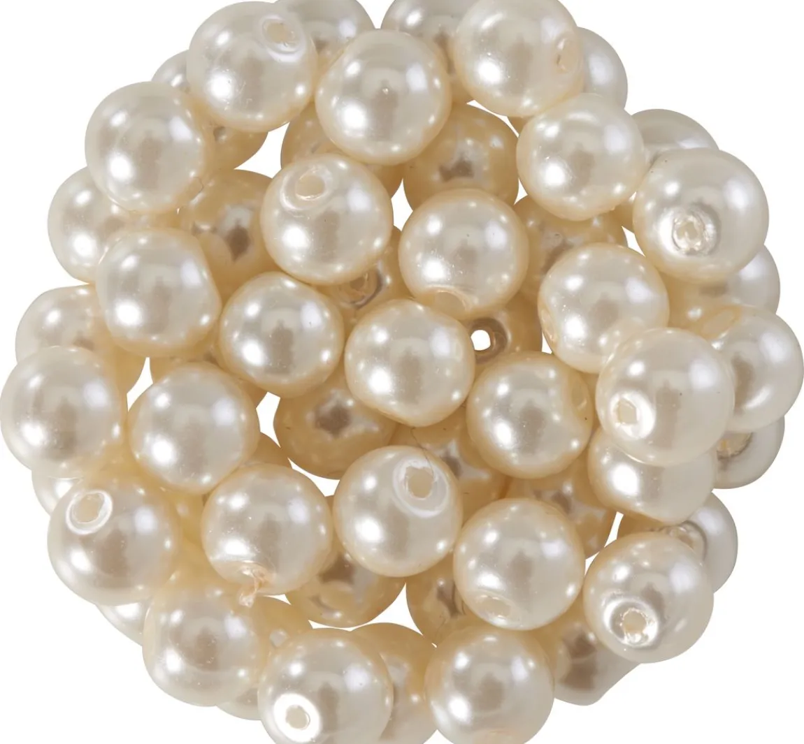 Sale PRACHT Glaswachsperlen, Ø 6 mm, 55 Stück