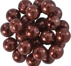 Outlet PRACHT Glaswachsperlen, Ø 8mm, 25Stk., goldgelb (hellorange)