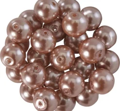 Outlet PRACHT Glaswachsperlen, Ø 8mm, 25Stk., goldgelb (hellorange)