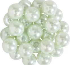 Outlet PRACHT Glaswachsperlen, Ø 8mm, 25Stk., goldgelb (hellorange)