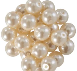 Outlet PRACHT Glaswachsperlen, Ø 8mm, 25Stk., goldgelb (hellorange)