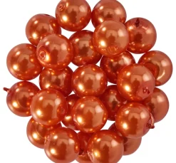 Outlet PRACHT Glaswachsperlen, Ø 8mm, 25Stk., goldgelb (hellorange)