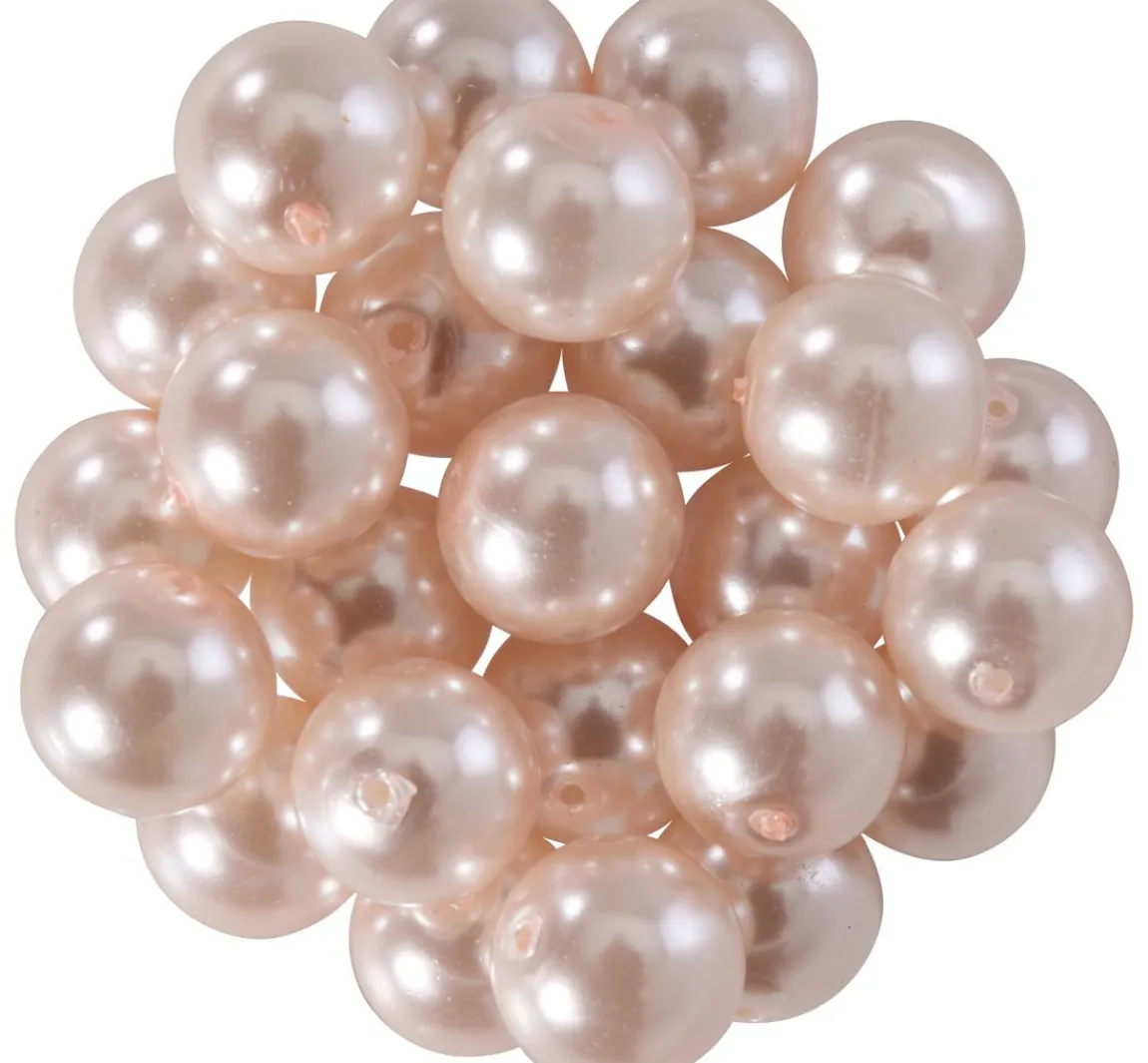 Outlet PRACHT Glaswachsperlen, Ø 8mm, 25Stk., goldgelb (hellorange)