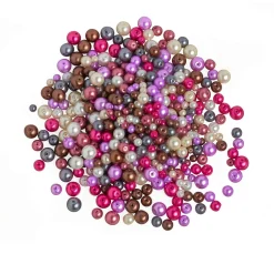 New Zauberperle Glaswachsperlen-Mix "Lila-Bunt", 150 g