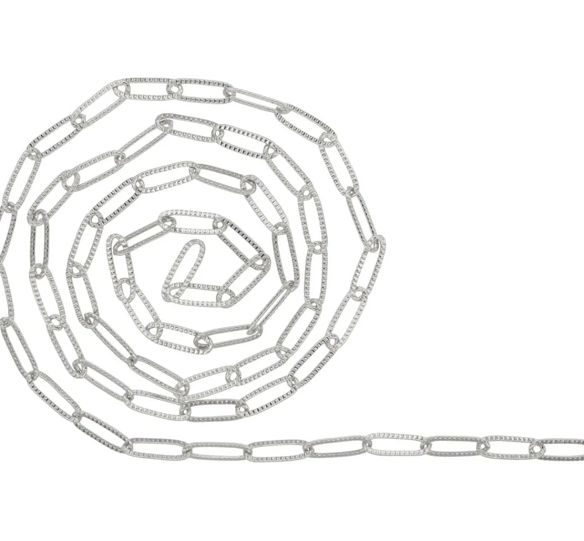 Best Rayher Gliederkette Paperclip geprägt