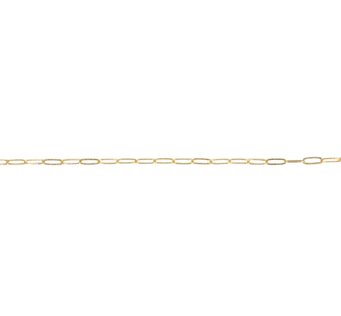 Best Rayher Gliederkette Paperclip geprägt