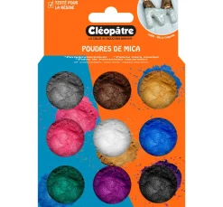 Cléopâtre Glimmerpuder Farbset, 9 Tiegel