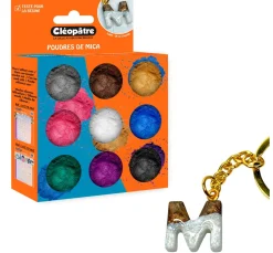 Cléopâtre Glimmerpuder Farbset, 9 Tiegel
