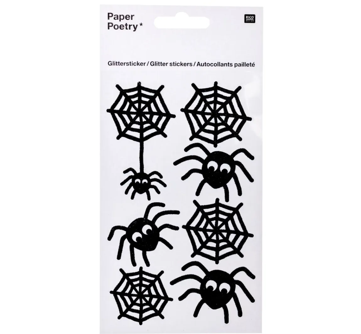 Best Rico Design Glittersticker "Spinnen"