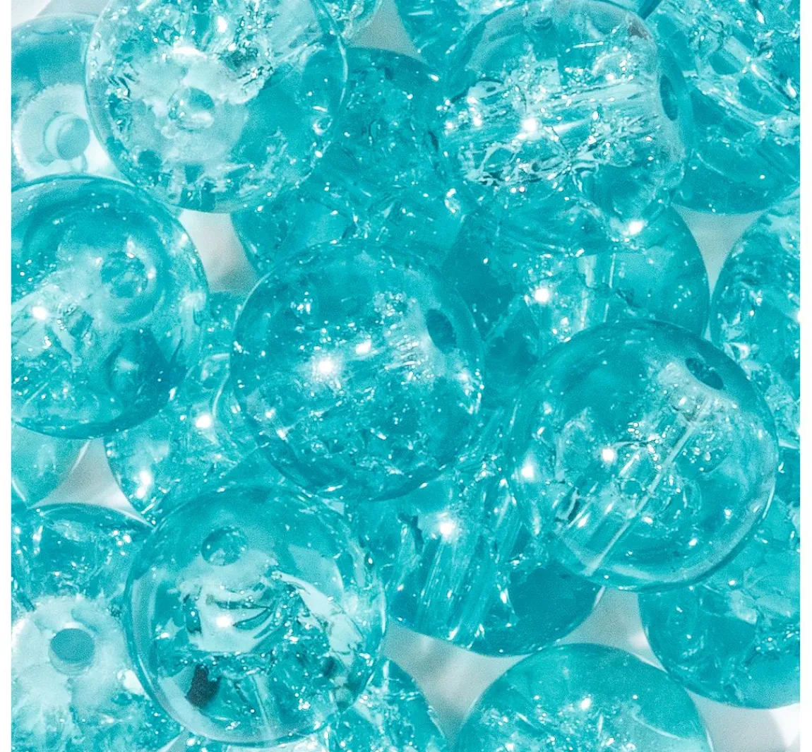 Outlet UIT Glitzerperlen, Ø 8 mm, 20 Stück