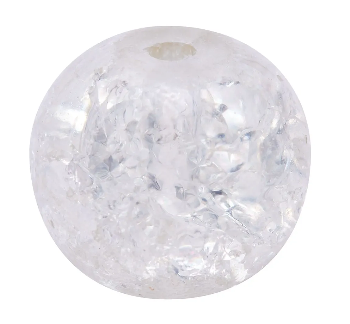Outlet UIT Glitzerperlen, Ø 8 mm, 20 Stück