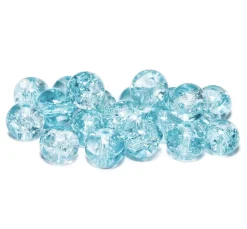 Outlet UIT Glitzerperlen, Ø 8 mm, 20 Stück