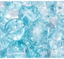 Outlet UIT Glitzerperlen, Ø 8 mm, 20 Stück
