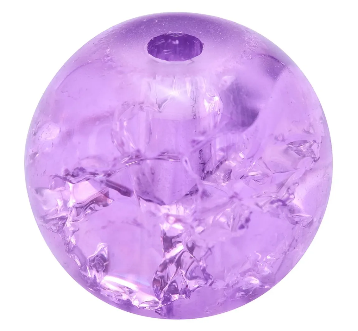 Outlet UIT Glitzerperlen, Ø 8 mm, 20 Stück