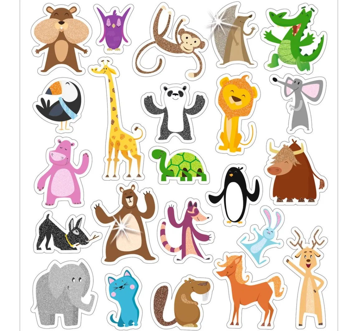 New URSUS Glitzer-Sticker "Animals"