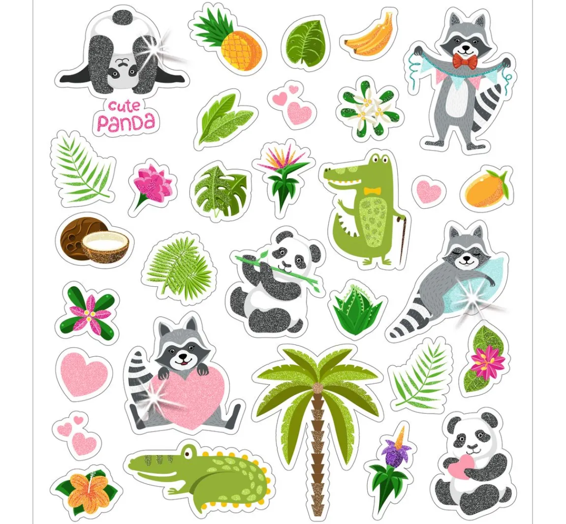 New URSUS Glitzer-Sticker "Animals"