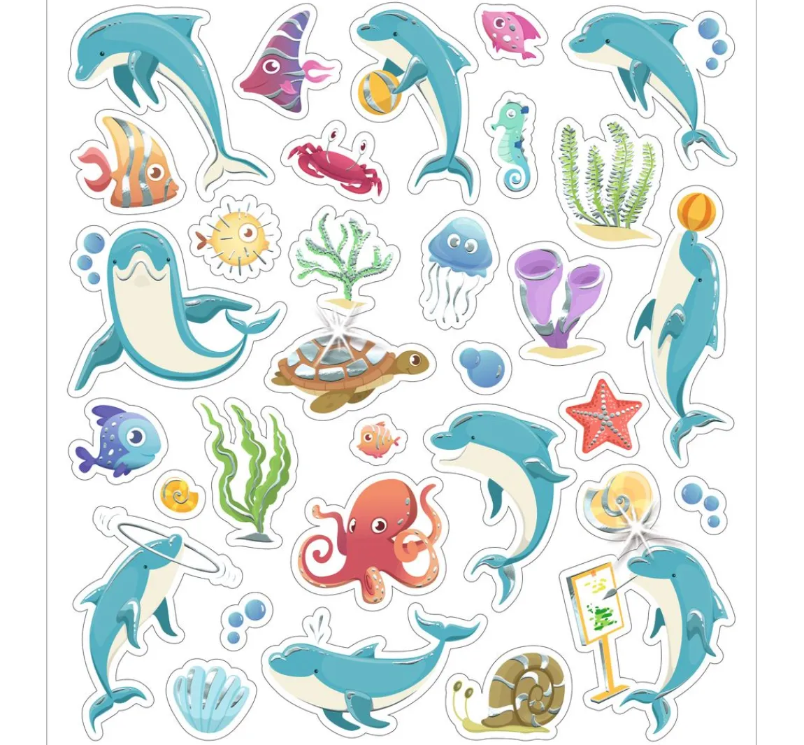 New URSUS Glitzer-Sticker "Animals"