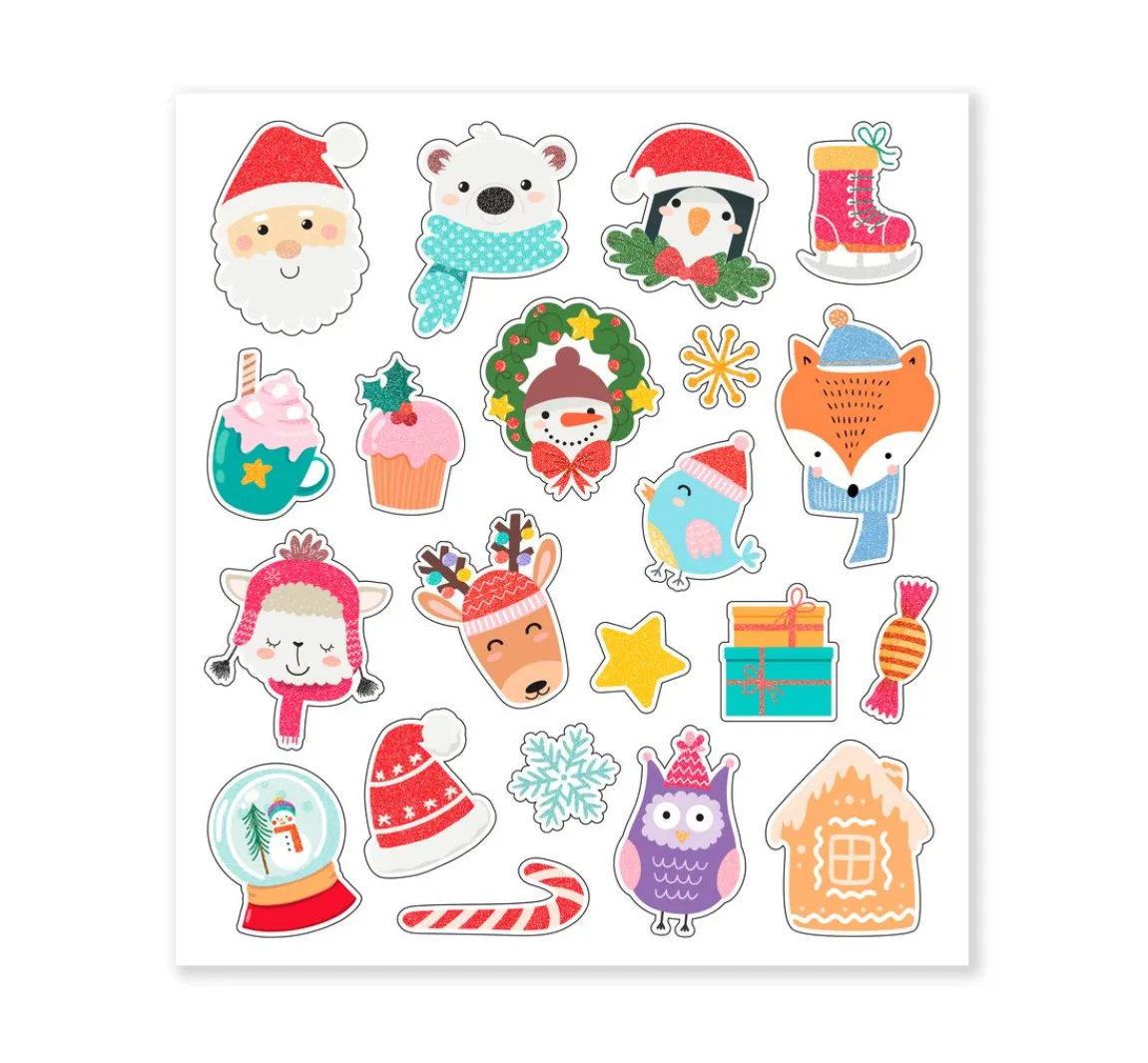 Sale URSUS Glitzersticker-Set "Weihnachten"