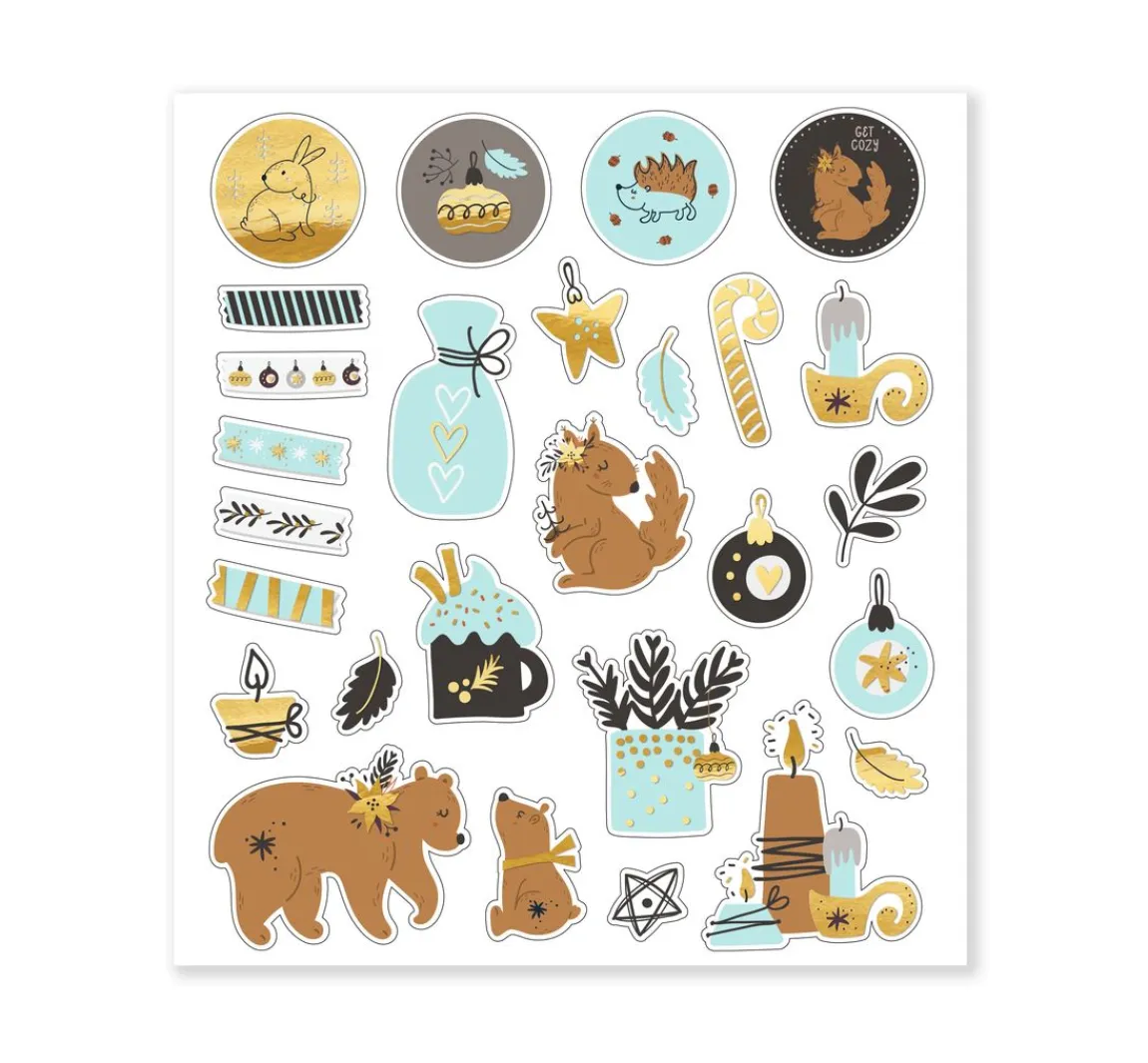Hot URSUS Glitzersticker-Set "Winter"