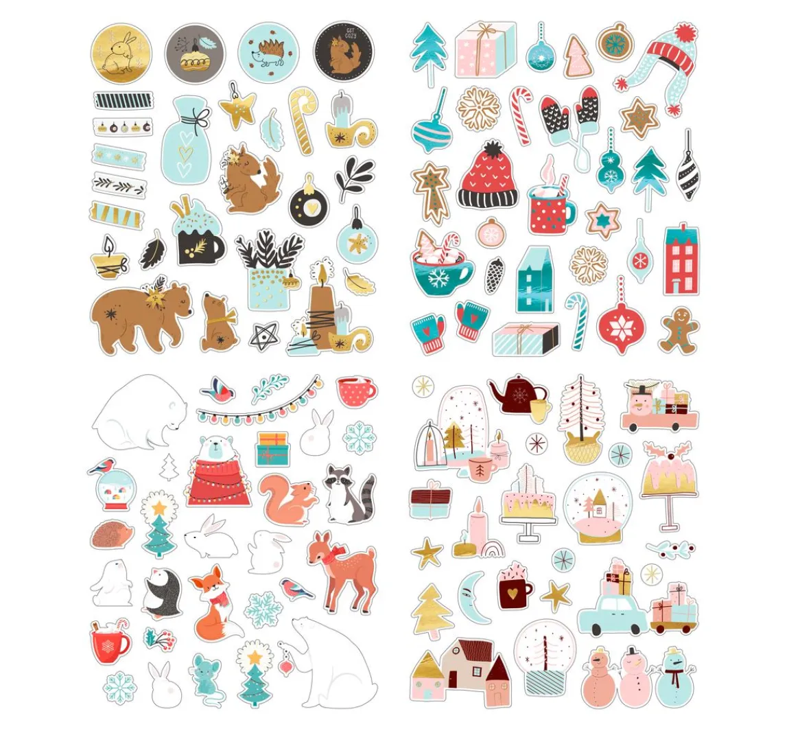 Hot URSUS Glitzersticker-Set "Winter"