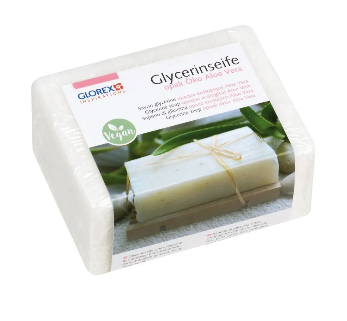 Online GLOREX Glycerin Öko-Gießseife "Aloe Vera", opak