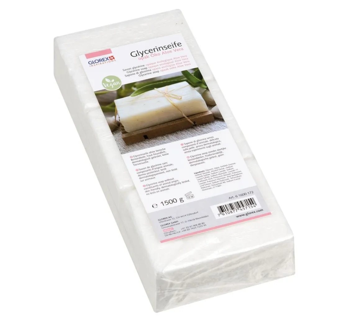 Online GLOREX Glycerin Öko-Gießseife "Aloe Vera", opak