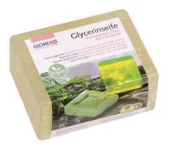 Clearance GLOREX Glycerin Öko-Gießseife "Olivenöl", Transparent