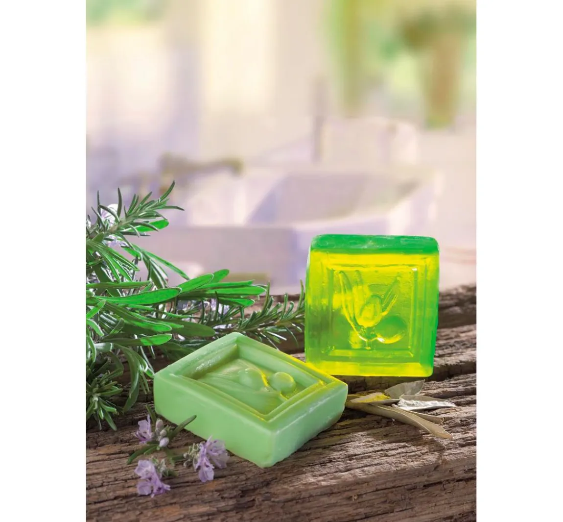 Clearance GLOREX Glycerin Öko-Gießseife "Olivenöl", Transparent