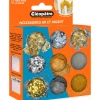 Clearance Cléopâtre Gold Silber Partikelmix, 9 Tiegel
