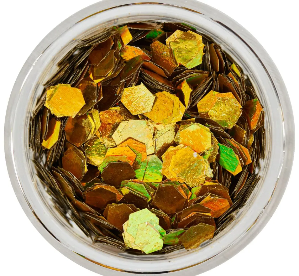 Clearance Cléopâtre Gold Silber Partikelmix, 9 Tiegel