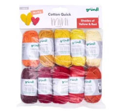 Discount gründl Cotton Quick Mini "Shades of Yellow and Red"