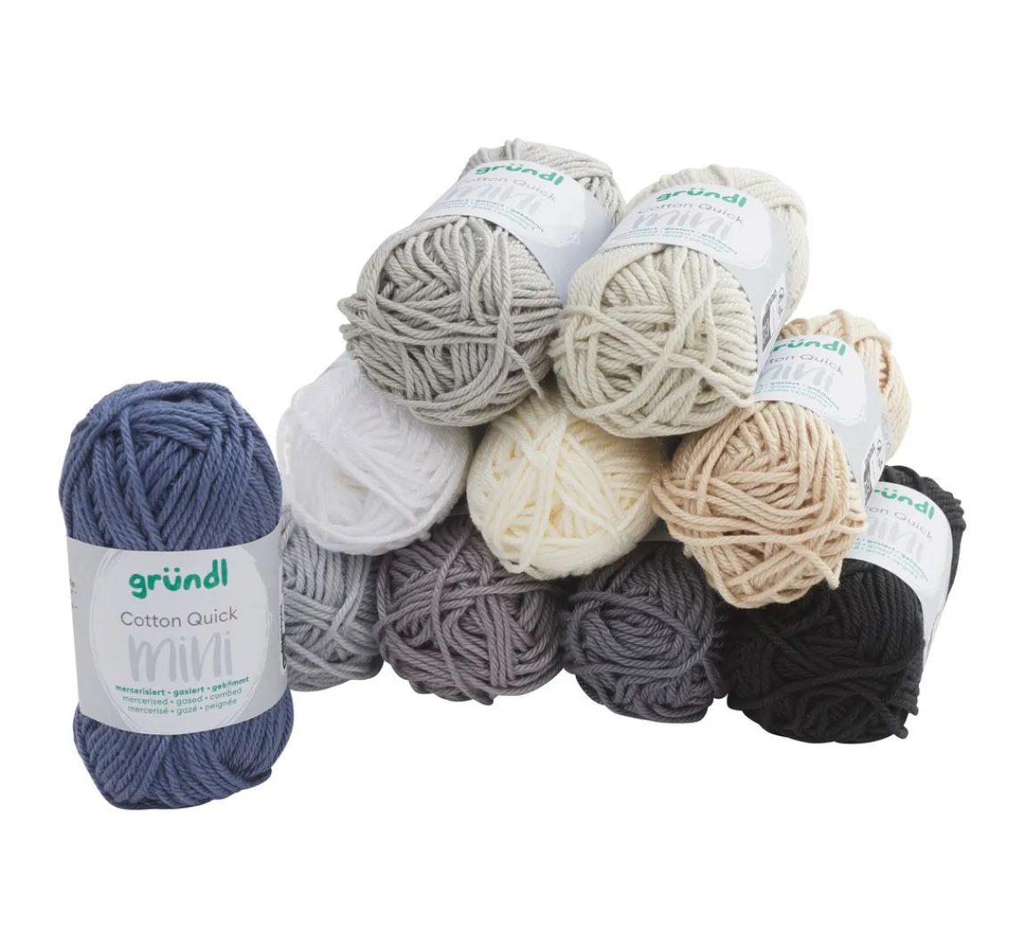 New gründl Cotton Quick Mini "Shades of Grey"
