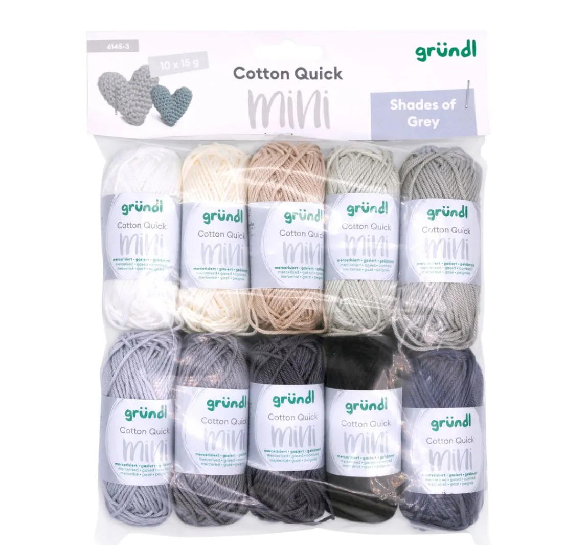 New gründl Cotton Quick Mini "Shades of Grey"