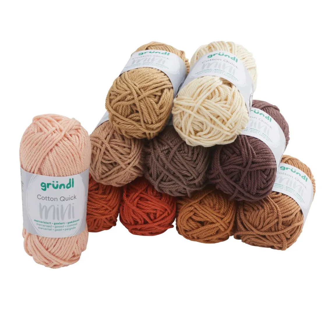 Best gründl Cotton Quick Mini "Shades of Brown"