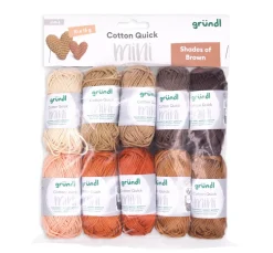 Best gründl Cotton Quick Mini "Shades of Brown"