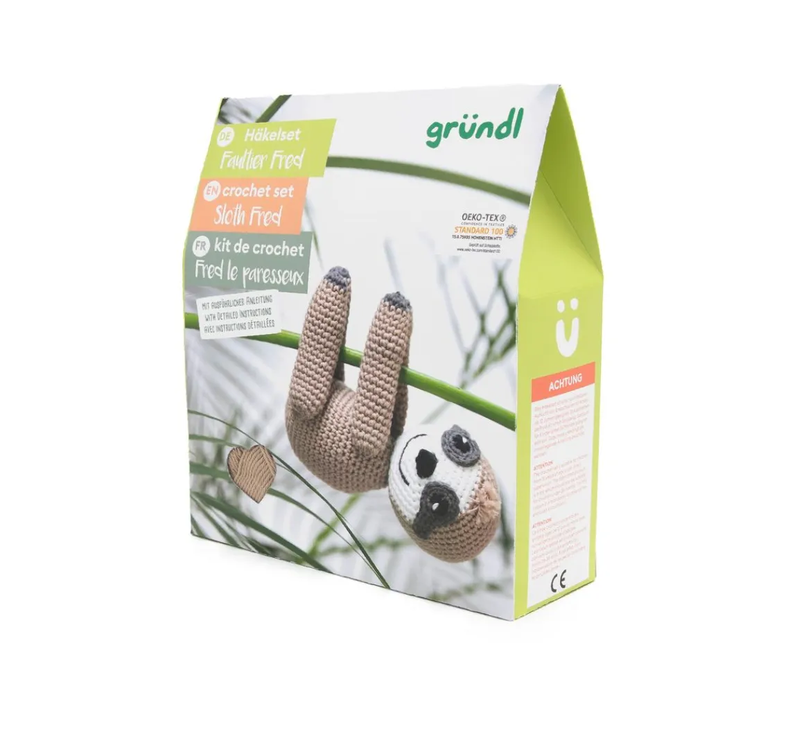 Sale gründl Häkelset "Faultier Fred"