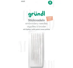 Best gründl Sticknadeln mit Spitze, 6 Stück